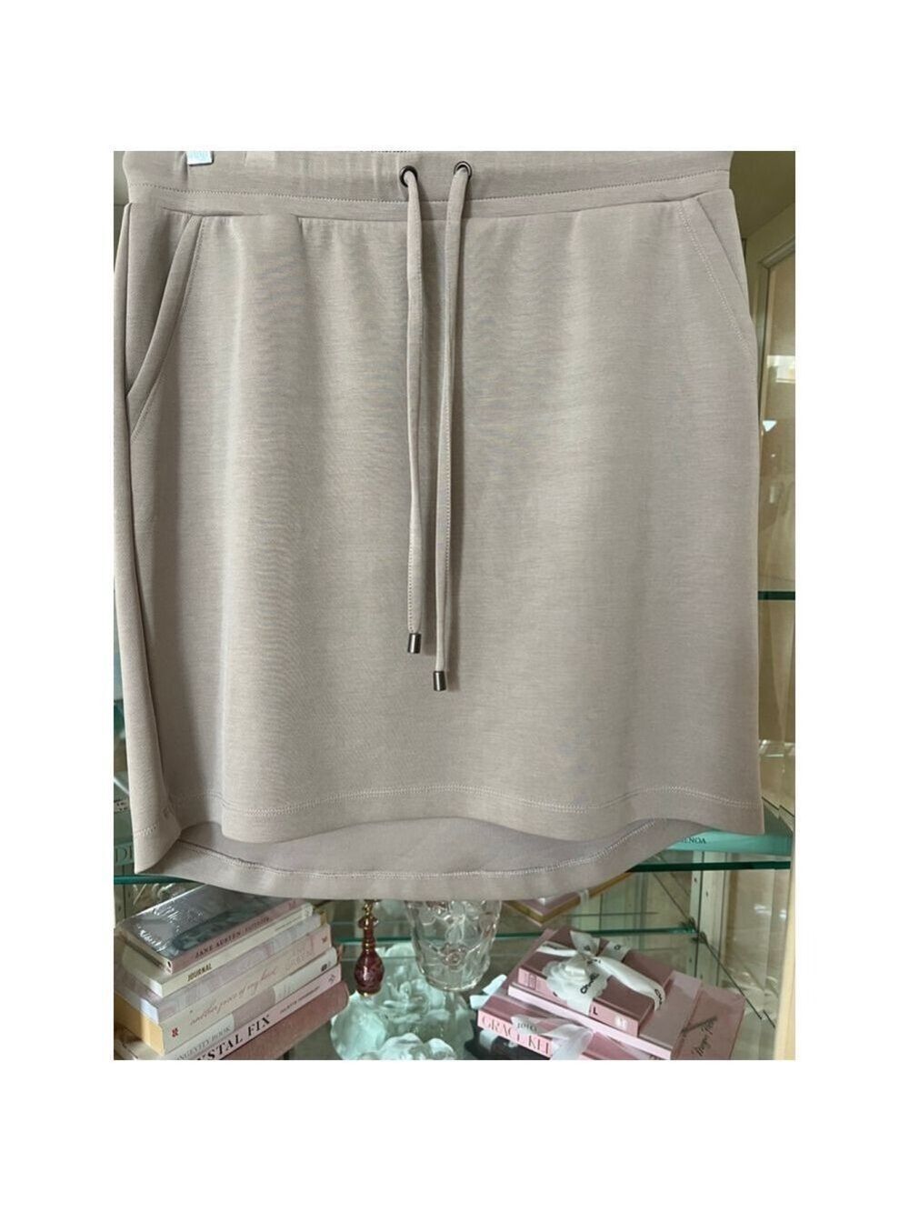 Women's Cable & Gauge Sport Beige Drawstring Skirt M